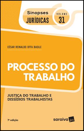 Imagem de Livro - Sinopses jurídicas: Processo do trabalho - 7ª edição de 2019