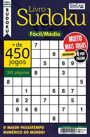 Livro Sudoku - Fácil/Médio - Só Jogos 9X9 - 6 Por Página em Promoção na  Americanas