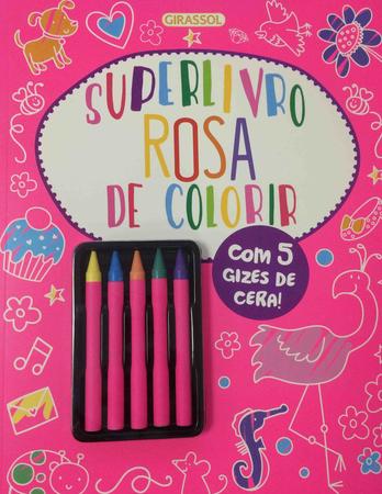 Imagem de Livro - Superlivro Rosa de Colorir