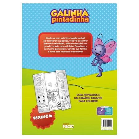 LIVRÃO-TAPETE DE COLORIR GALINHA PINTADINHA - GRACIOSA PRESENTES LTDA