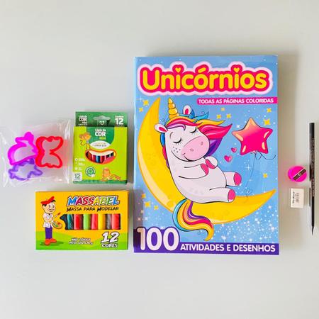 Meu Primeiro Livro De Colorir Com Lápis Unicórnios - Bom Preço Magazine