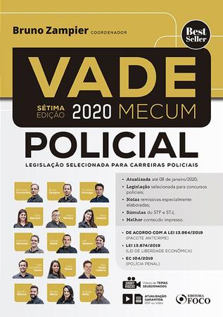 Imagem de Livro - VADE MECUM POLICIAL - LEGISLAÇÃO SELECIONADA PARA CARREIRAS POLICIAIS - 7ª ED - 2020