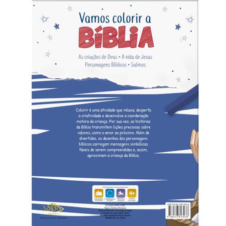 A vida de Jesus para crianças - Livro para colorir