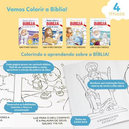 A vida de Jesus para crianças - Livro para colorir