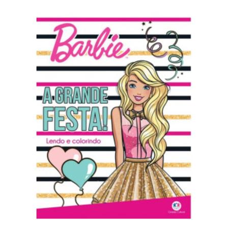 Kit Com 02 Livros Barbie - Atividades e Colorir - Acessório Fácil