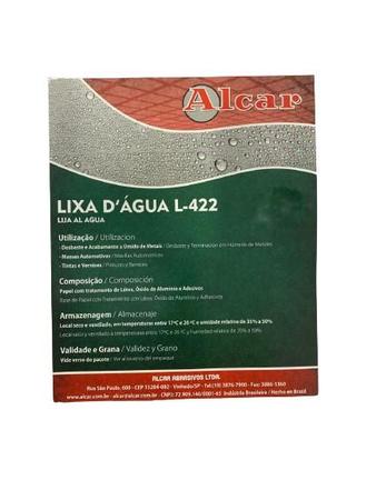 Imagem de Lixa d'água Pacote 50 Folhas 225x275mm L-422 Alcar