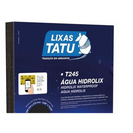 Imagem de Lixa D Agua Tatu Hidrolix Gk 150 . / Kit C/ 50 Folhas