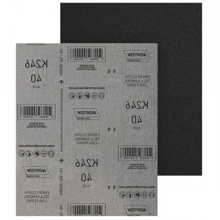 Lixa Ferro Norton 40 ./ Kit Com 25 Folhas Imagem de Lixa Ferro Norton 40 ./ Kit Com 25 Folhas