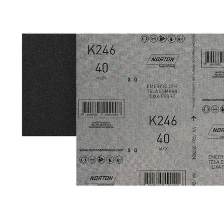Lixa Ferro Norton 40 ./ Kit Com 25 Folhas Imagem de Lixa Ferro Norton 40 ./ Kit Com 25 Folhas