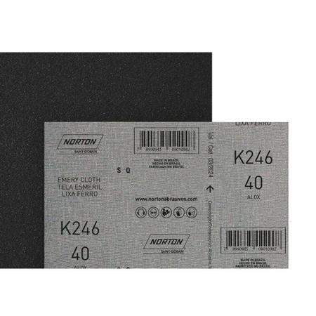 Lixa Ferro Norton 40 ./ Kit Com 25 Folhas Imagem de Lixa Ferro Norton 40 ./ Kit Com 25 Folhas