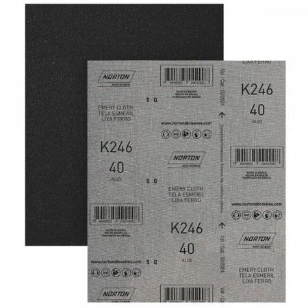 Lixa Ferro Norton 40 ./ Kit Com 25 Folhas Imagem de Lixa Ferro Norton 40 ./ Kit Com 25 Folhas