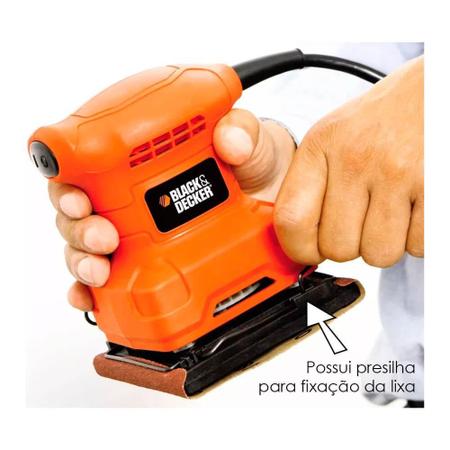 Imagem de Lixadeira Orbital 200W De Folha De Lixa 127V Black+Decker