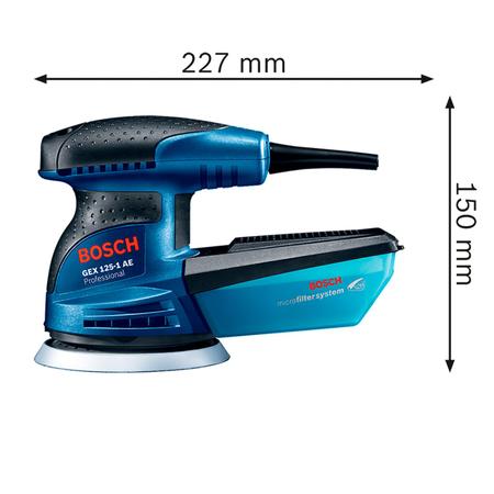 Lixadeira Orbital Bosch GEX 125-1 AE 250W Disco De Lixa Imagem de Lixadeira Orbital Bosch GEX 125-1 AE 250W Disco De Lixa