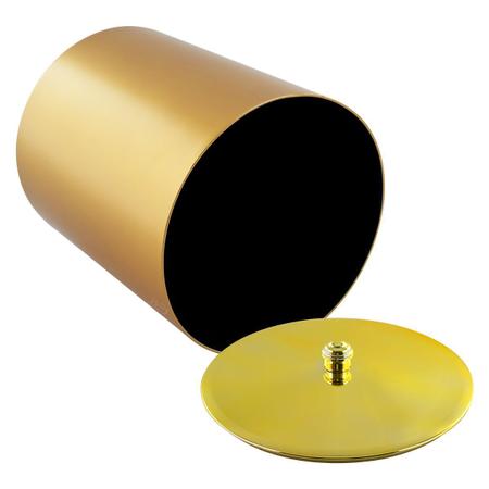 Imagem de Lixeira 5 Litros com Tampa de Pegar Cobre ou Dourado