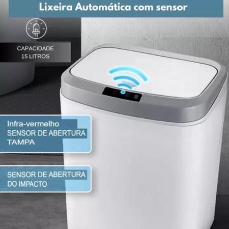 Imagem de Lixeira Automática Luxo Conforto E Elegância Em Cada Detalhe