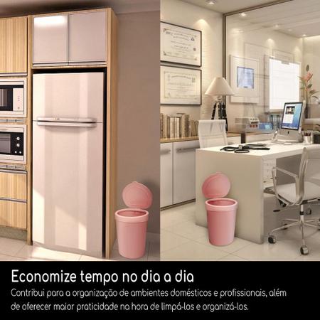 Imagem de Lixeira Banheiro Pia Plastico Pequena Escritorio E Quarto