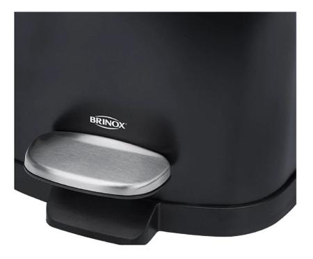 Lixeira Cesto De Lixo Banheiro Cozinha Pedal 6 Litros Brinox