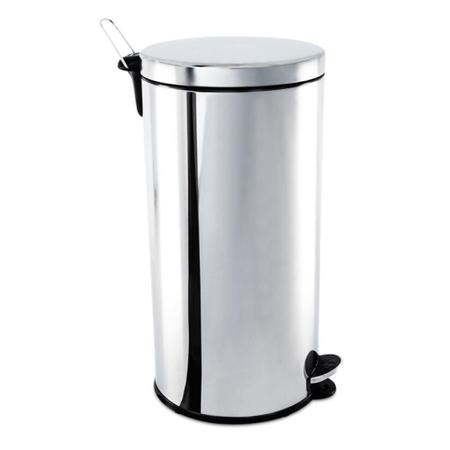 Imagem de Lixeira Com Pedal e Balde Inox 30 Litros Brinox