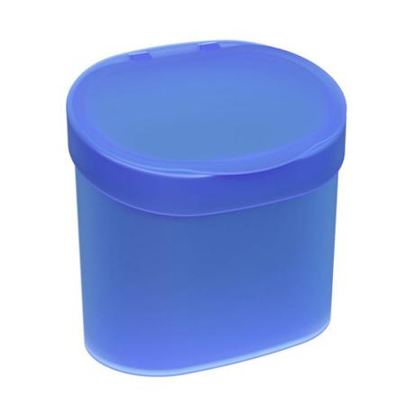 Imagem de Lixeira com tampa para pia 22,8 x 15,6 x 22,4 cm 4 L - Azul Coza