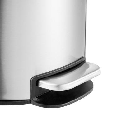 Imagem de Lixeira de Inox Escovado Slim 12 Litros Com Pedal Sofisticada