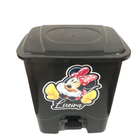 Imagem de Lixeira pedal plastica 13 litros Mickey Minie 3 modelos cozinha