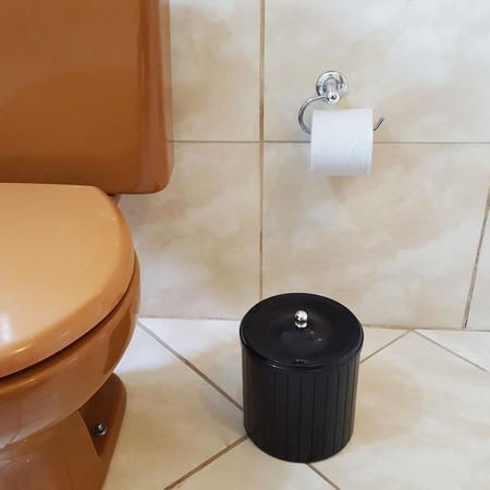 Imagem de Lixeira Plástica 5l Com Tampa Higiênica Banheiro Cozinha Preta