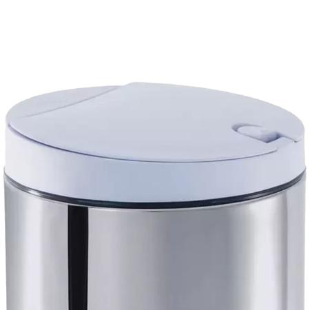 Imagem de Lixeira Press de Inox com Tampa PP 4 Litros Branco - 3050/202 - BRINOX