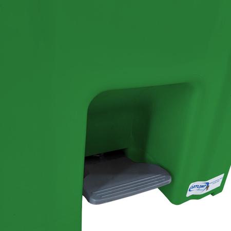 Imagem de Lixeira Quadrada Verde com Pedal P30 30 Litros JSN