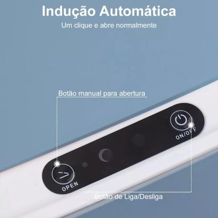 Imagem de Lixeira Sensor Automática Inteligente de Banheiro Cozinha Escritório 14 Litros - M&C