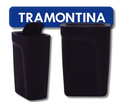 Imagem de Lixeira Tramontina Compact em Polipropileno com Tampa Basculante 10,5 L