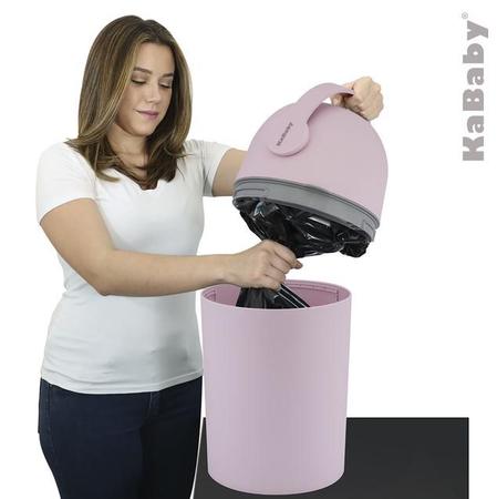 Lixo Magico Lixeira Anti-odor Rosa Kababy - Lixeira para Fraldas