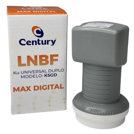 Imagem de LNBF Ku Max Digital Duplo - K5GD  Century 