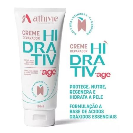 Imagem de Loção Creme Para Pele A.G.E Ácido Hialurônico Hidrativ Nutrição e Regeneração 120gr