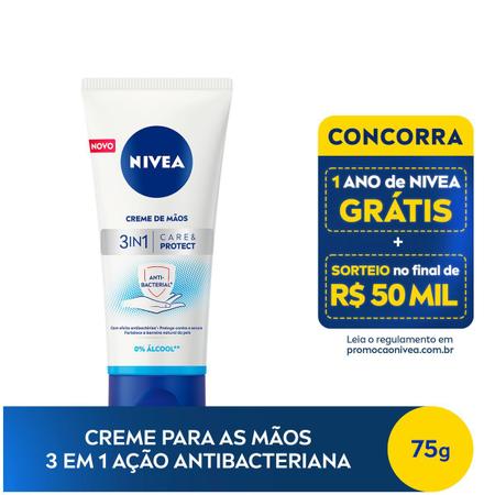 Imagem de Locao Hidradante Nivea 3 Em 1 Acao Antibacteriana 75g