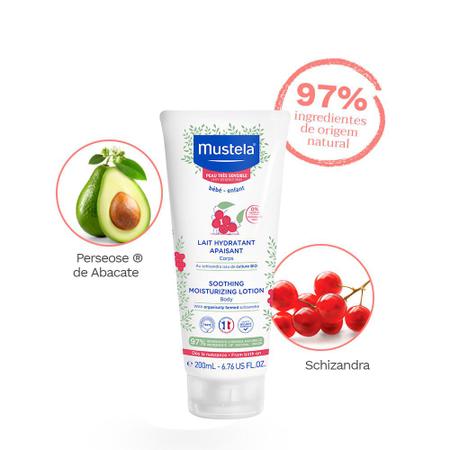 Imagem de Loção Hidratante Mustela Bebê Pele Muito Sensível Rosto e Corpo 200ml