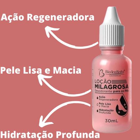 Imagem de Loção Milagrosa Bio Instinto Desodorante Para os Pés Frasco 30ml