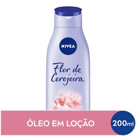 Imagem de Loção Nivea Óleos Essenciais Flor de Cerejeira e Óleo de Jojoba 200ml