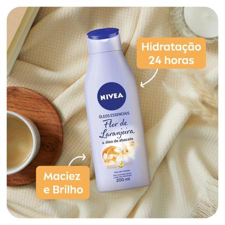 Imagem de Loção Nivea Óleos Essenciais Flor de Laranjeira e Óleo de Abacate 200ml