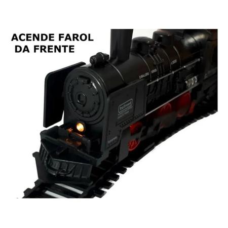 Kit Trem Vagões E Trilhos Para Brincar Divertido - DM Toys - Trem de  Brinquedo - Magazine Luiza