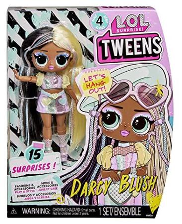 Imagem de LOL Surprise Tweens Series 4 Fashion Doll Darcy Blush com 15 Surpresas e Acessórios Fabulosos  Ótimo Presente para Crianças Maiores de 4 Anos