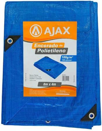 Imagem de Lona 8 m. x 4 m. Encerado de Polietileno 70g/m²  Azul Ajax