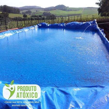 Imagem de Lona CK300 Azul 4.5x3 Metros  Impermeável Tanque de Peixe