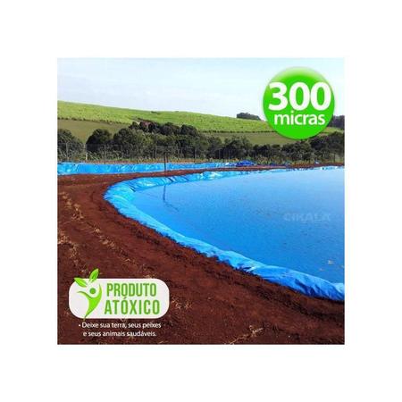 Imagem de Lona CK300 Azul 4.5x3 Metros  Impermeável Tanque de Peixe