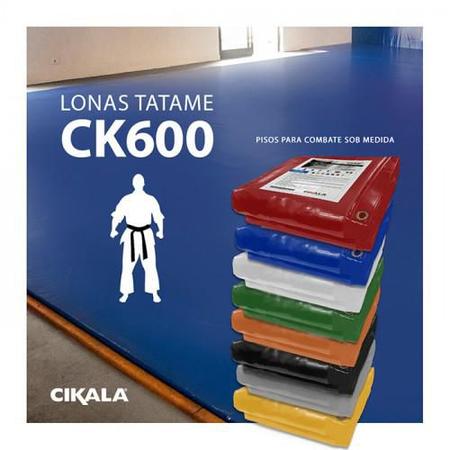 Imagem de Lona Ck600 Laranja 4.5x2.5 Metros em Pvc Para Tatames Ou Octógonos