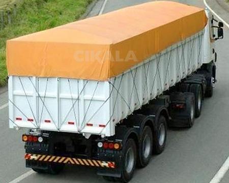 Imagem de Lona CK600 Laranja 8x4 Metros em Pvc Com Ilhós em Latão Para Caminhão e Transporte de Carga em Geral