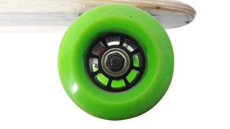 Imagem de Long Board Skate Rolamento Abec Rodas  e Lixa e Shape Verde (SKT-10)