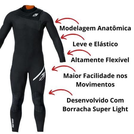 Imagem de Long John Mormaii Chestzip Flexxxa Pro Surf SU001M10FPR2400