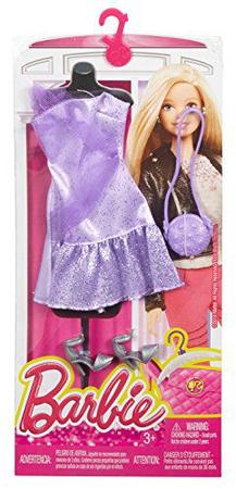 Roupa para barbie (vestido com casaco, bolsa e sapato)