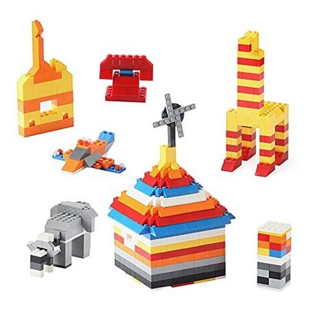 Castelo de Montar – Peças Compatíveis com Lego Colorido, para Crianças – Descrição Magazine