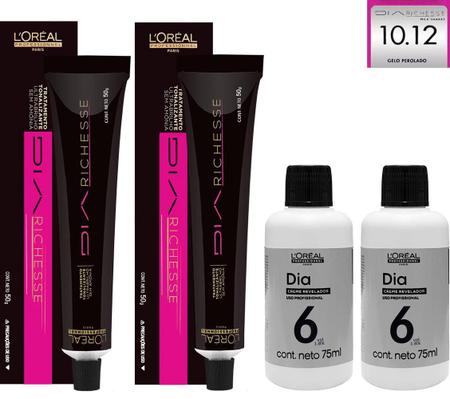 Loreal Kit Dia Richesse c/ 2 Tonalizantes 10.12 Gelo Perolado 50g